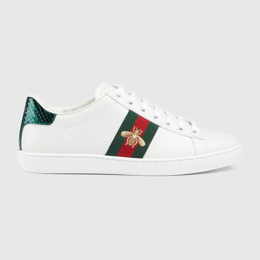 GUCCI Women's Ace Embroidered Sneaker with bee